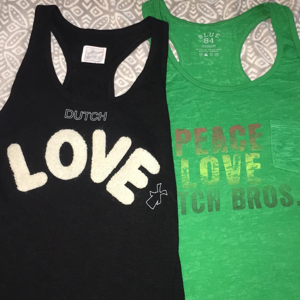 Dutch Bros racerback tank top bundle ☕️🌷